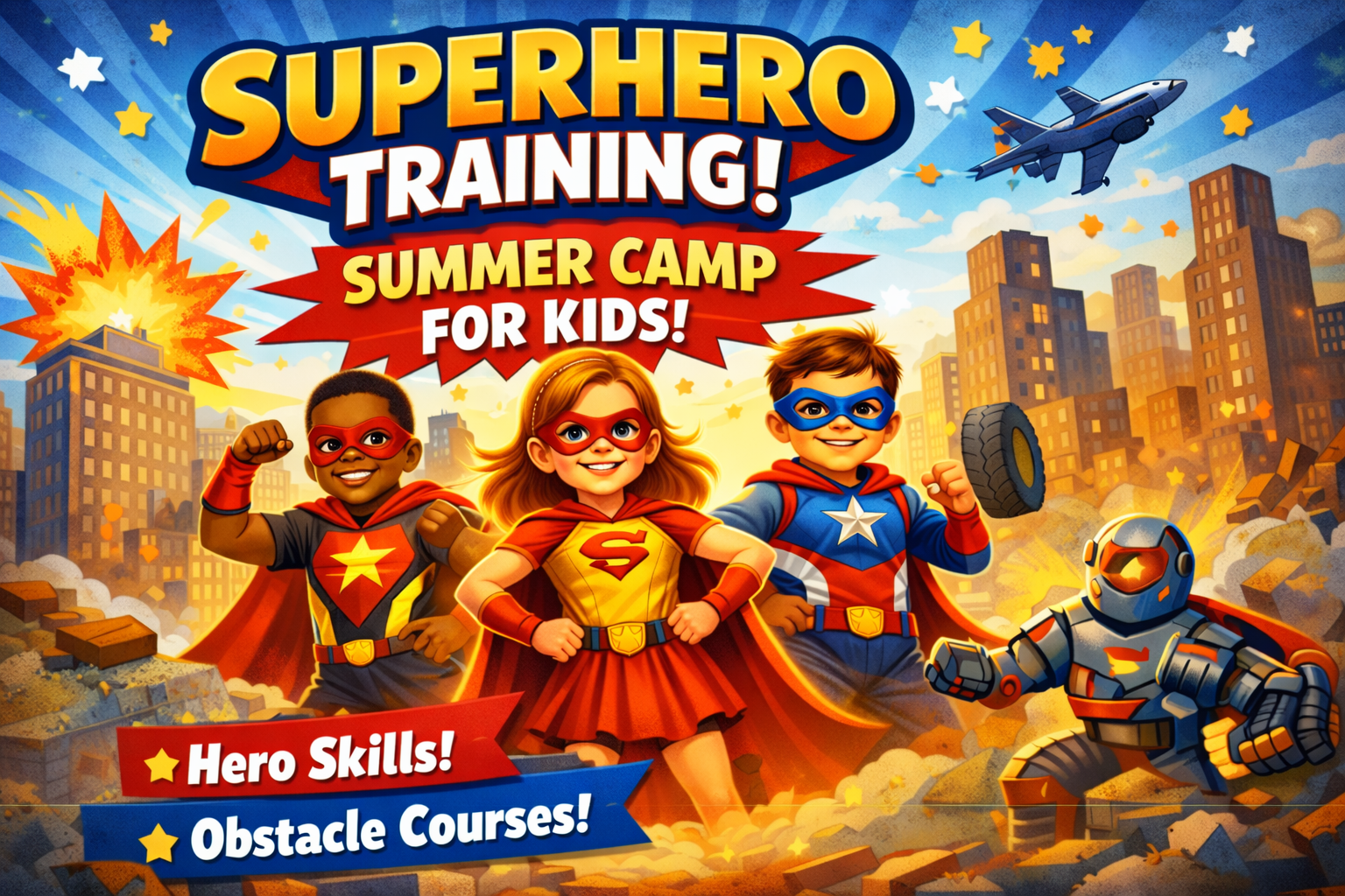 Superhero summer camp adventure