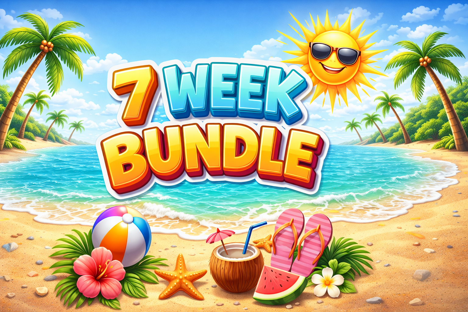 Tropical beach bundle promotion